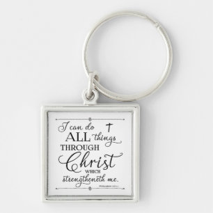 Alle dingen door Christus - Filippijnen 4:13 Sleutelhanger