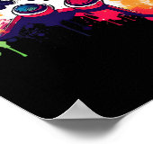 Alle dingen regelen Video Game Controller Gamer Poster (Hoek)