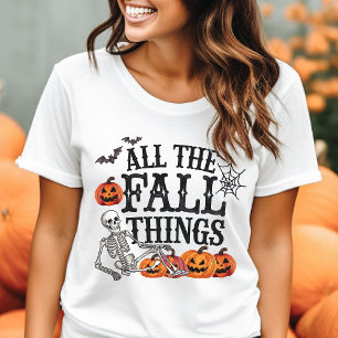 Alle Dingen van de Herfst Leuk Grappige Halloween Tri-Blend Shirt