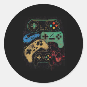 Alle dingen Video Game Controller Gamer Graphic Ronde Sticker