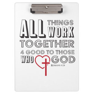 Alle dingen werken samen 4 Goed Inspirerend Klembord