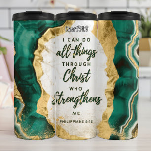 Alle dingen zijn Christus die kracht geeft Thermosbeker