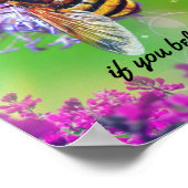 Alle dingen zijn mogelijk de Steen van het Citaat  Poster (Hoek)