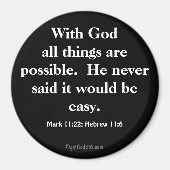 Alle dingen zijn mogelijk gotGod316.com Schrift Magneet (Voorkant)