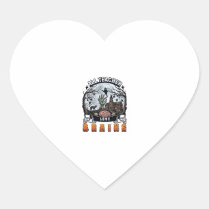 Alle docenten houden van hersenen Halloween Zombie Hart Sticker