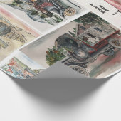 Alle Doeleinden Vintage Auto's Cadeaupapier (Hoek)