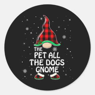 Alle Dogs Gnome Buffalo Pset Ronde Sticker