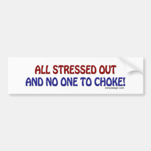 Alle drukke bloeddrukticker bumpersticker
