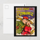Alle echte Romance #3 - stripboek Briefkaart (Voorkant / Achterkant)