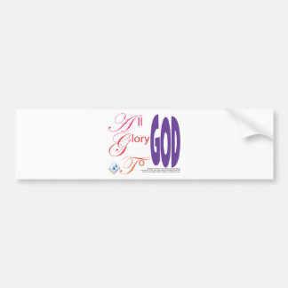 Alle eer aan God Bumpersticker