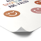 Alle emoties zijn geldig poster (Hoek)