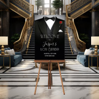 ALLE EVENEMENTEN - Heren Smoking Welkom Poster Bor