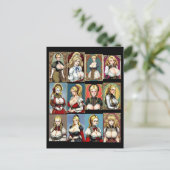 Alle Faire Maidens Briefkaart (Staand voorkant)