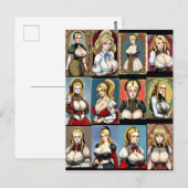 Alle Faire Maidens Briefkaart (Voorkant / Achterkant)