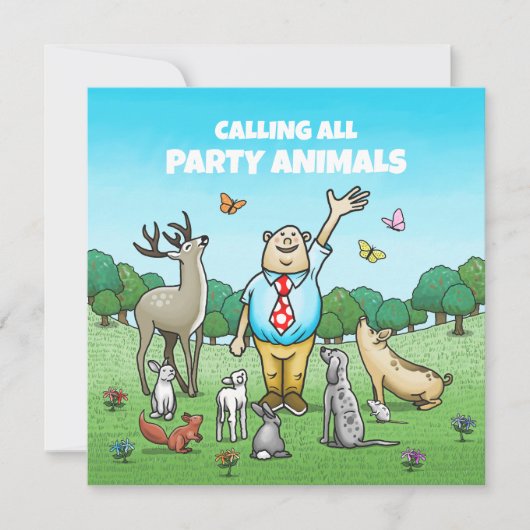 Alle feestbeesten bellen kaart (Voorkant)
