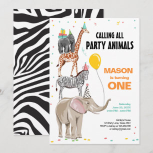 Alle feestdieren dierentuin Wild Boy Birthday Kaart