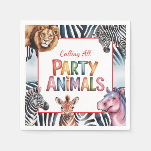 Alle feestdieren Kinderen verjaardagsfeestje Servet
