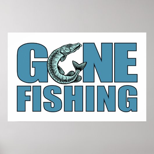 ALLÉ FISHING poster personnalisé (Devant)