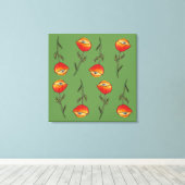 Alle fotoafdrukken met blaasbloem canvas afdruk (Insitu (Houten vloer))