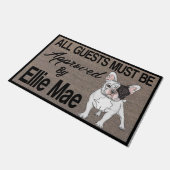 Alle gasten moeten door de hond worden goedgekeur Deurmat (Schuin)