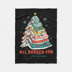 Alle geboekt voor Kerstboek Kerstboom Licht Fleece Deken