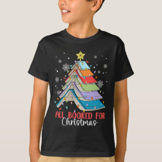 Alle geboekt voor Kerstboek Kerstboom Licht T-shirt