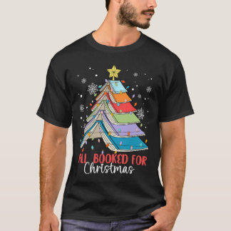 Alle geboekt voor Kerstboek Kerstboom Licht T-shirt