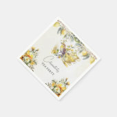 Alle gelegenheden Lemon Tea Party  Servet (Hoek)