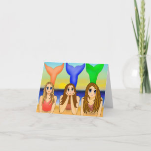 Alle gelegenheden Mermaids Notecard Kaart