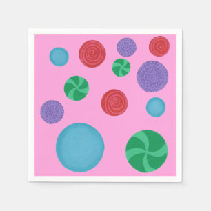 Alle Gelegenheid Kleurrijke Polka Dots Party Serve Servet