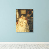 Alle geluk c.1880 canvas afdruk (Insitu (Houten vloer))