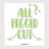 Alle Gepegrafeerde Funny Camping Slaping Quote Sticker (Vel)