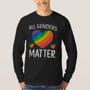 Alle Geslachten Matter LHBTQ Gendergelijkheid Prid T-shirt