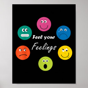 Alle gevoelens zijn oké Mental Health Awareness Mo Poster