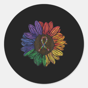 Alle Gezegde van de Bewustmaking van de Kanker van Ronde Sticker