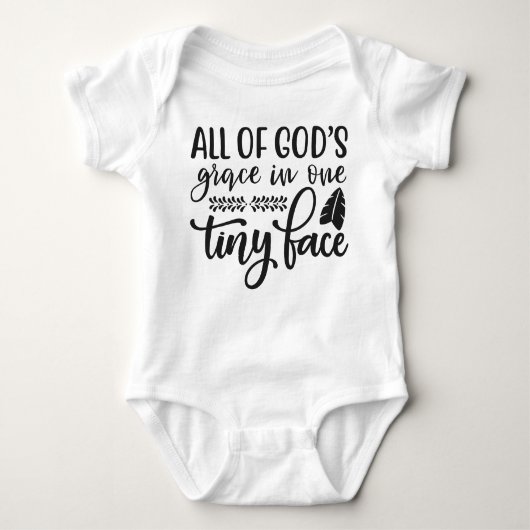 Alle God's Grace in 'n klein gezicht. Romper (Voorkant)