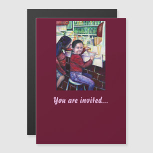 Alle goede meisjes halen ijskap magnetische uitnodiging