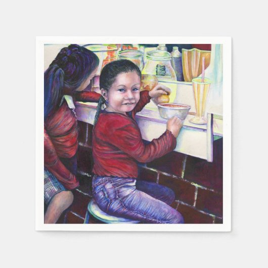 Alle goede meisjes halen ijskap servetten (Voorkant)