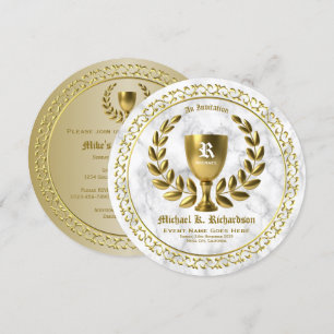 Alle Gold Award - Golden Cup Laurel Wreater Monogr Kaart