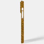 Alle gouden glitter schittert glanzend aangepaste  Case-Mate iPhone case (Achterkant / Links)