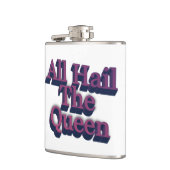 Alle groeten de koningin 3D tekst Heupfles (Links)