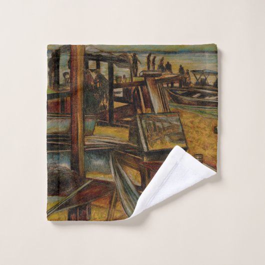 Alle grote schilderijen beginnen met één penseelst bad handdoek (Wasdoekje)