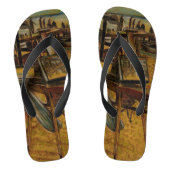 Alle grote schilderijen beginnen met één penseelst teenslippers (Voetbed)