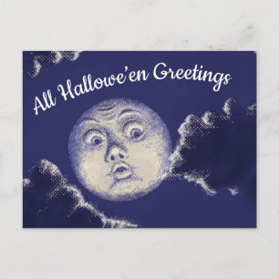 Alle Hallowe'en Groeten  Moon Briefkaart