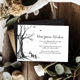 Alle Hallows Eve Halloween Onze Huwelijksreis Wens Informatiekaartje