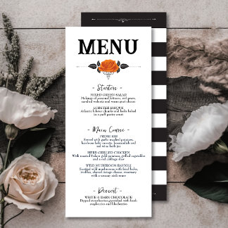 Alle Hallows Eve Halloween Roos Flat Bord Menu