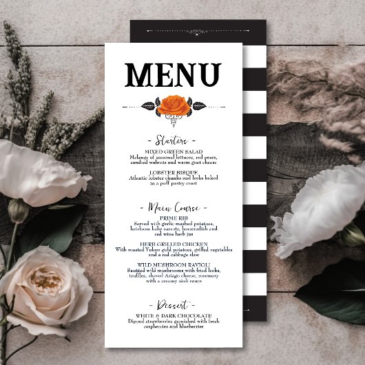 Alle Hallows Eve Halloween Roos Flat Bord Menu