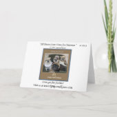 "Alle Harten komen Pug naar huis voor van Feestdagen Kaart (Achterkant)