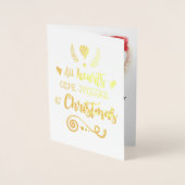 Alle harten komen samen op kerstavond, ZSG Folie Kaarten (Voorkant)