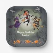Alle heksen Halloweenfeest 30e verjaardag Papieren Bordje (Voorkant)